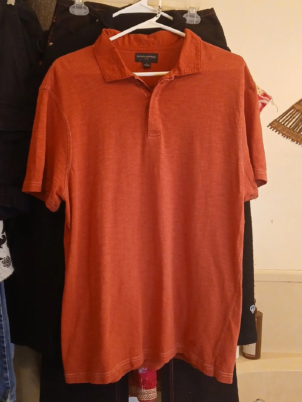 Banana Republic Men's Red‎ Polo,casual .sz.L.